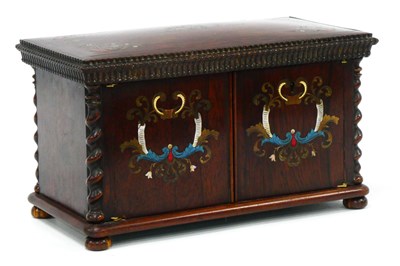 Lot 1246 - A XIX Century French Rosewood Tea Caddy, of...