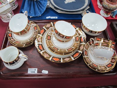 Lot 1068 - A Royal Crown Derby Porcelain Tea Service,...