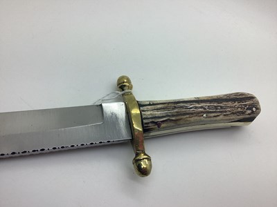 Lot 592 - Long Bowie Knife F W James 'Liberty & Union',...