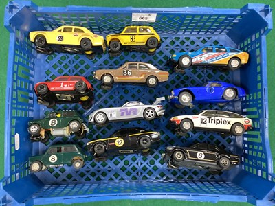 Lot 665 - Twelve Scalextric 1:32 Scale Slot Cars to...