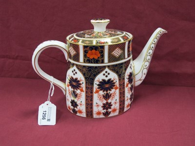 Lot 1256 - A Royal Crown Derby Porcelain Teapot and Cover,...