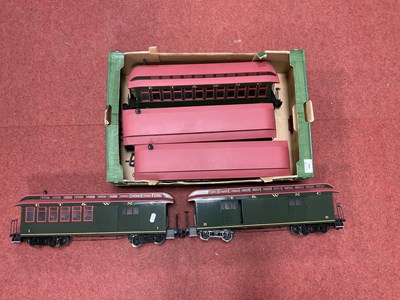 Lot 445 - Five Bachmann Gauge One/10mm Unboxed "ET and...