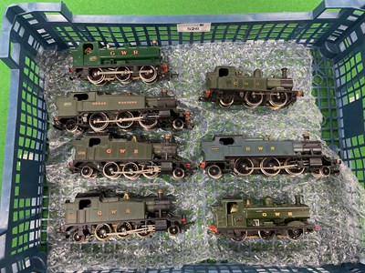 Lot 526 - Seven 00 gauge Great Western tank engines by...