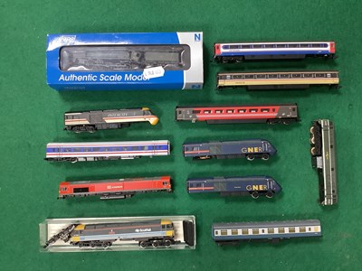 Lot 614 - A quantity of British N gauge locomotives and...