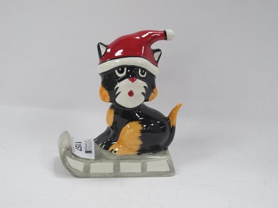 Lot 1157 - Lorna Bailey - Toboggan the Cat, 13cm high.