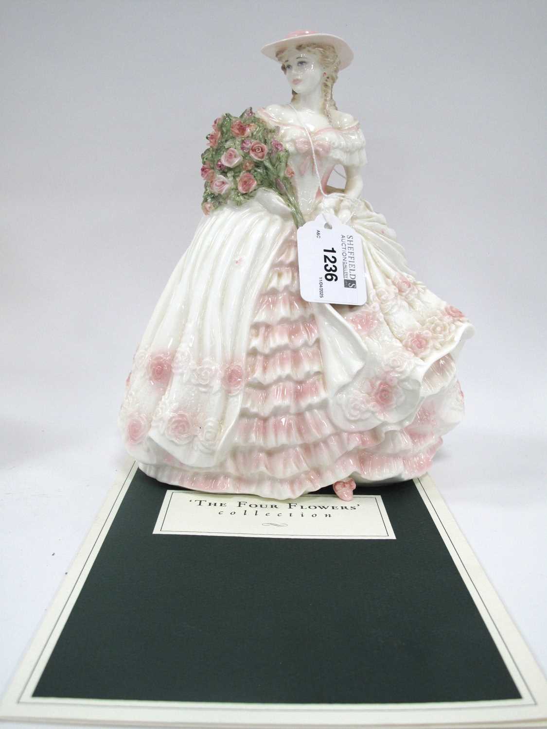 Lot 1236 - Coalport Figurine 'Rose' from The Four Flowers...