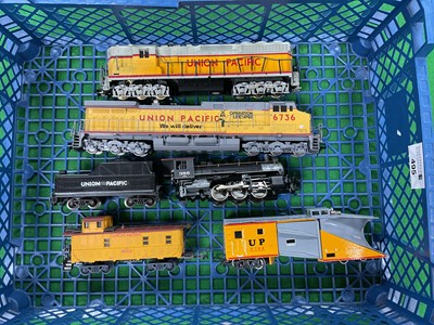 Lot 495 - Two HO scale US Union Pacific diesel...