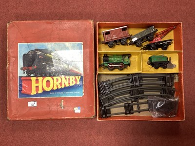 Lot 1369 - A Hornby 'O' Gauge Clockwork Freight Train Set....