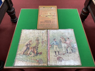 Lot 320 - Two Victorian Completed Jigsaw Puzzles. One...