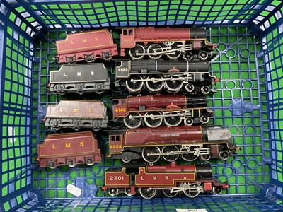 Lot 508 - Five OO gauge LMS locomotives in LMS livery by...