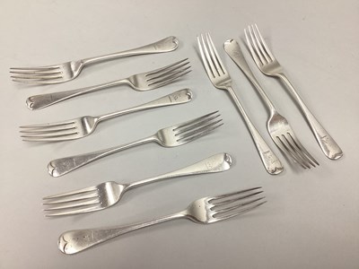 Lot 87 - A Matched Set of Nine Hallmarked Silver Old...