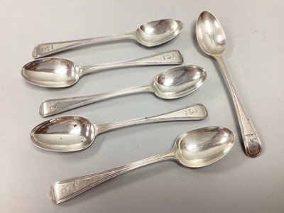 Lot 85 - A Matched Set of Six Victorian Hallmarked...