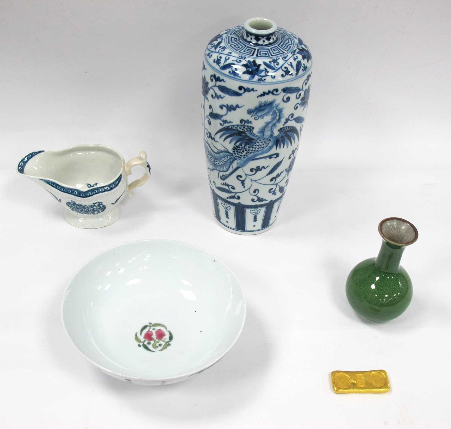 Lot 1328 - Chinese Porcelain Crackle Glaze Vase, Chinese...