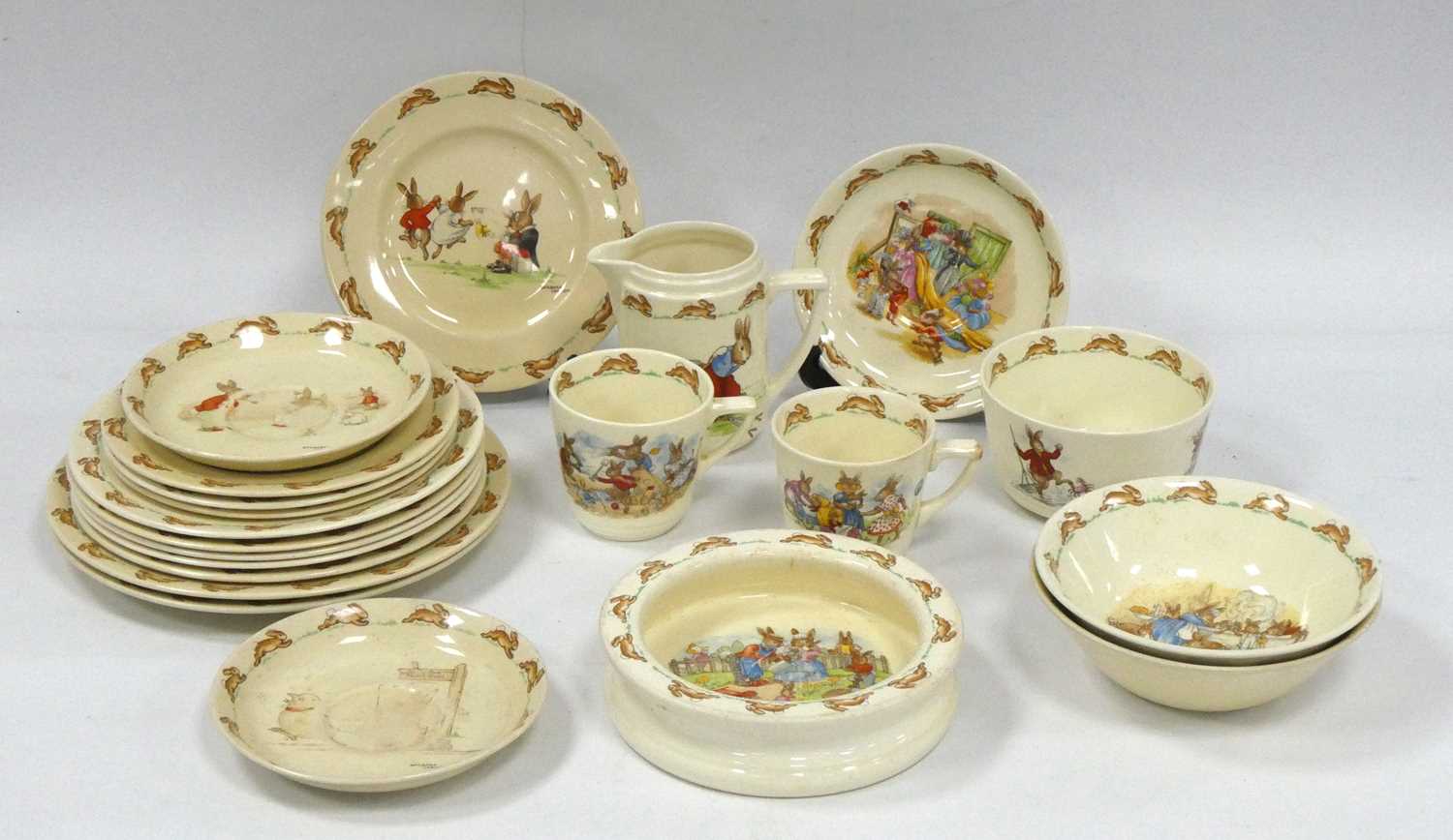 Lot 1167 - Royal Doulton 'Bunnykins' Table Pottery of 21...