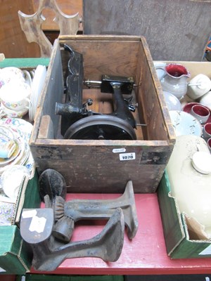 Lot 1078 - Late XIX Century Sewing Machine, boxed,...