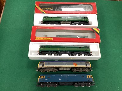Lot 666 - Four 00 gauge Class 47 diesel locomotives: two...