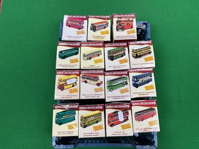 Lot 525 - Fifteen 1:76 Scale Diecast Model Buses by...