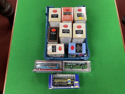 Lot 481 - Eleven 1:76 Scale Diecast Model Buses by EFE,...