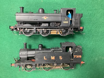 Lot 642 - Two 'O' Gauge/7mm Unboxed Tank 0-6-0 Steam...