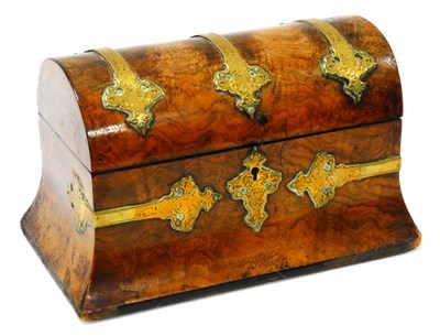 Lot 1242 - A Mid XIX Century Burr Walnut Tea Caddy, with...