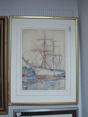 Lot 1335 - ROWLAND HENRY HILL (1873-1952) Masted Boat in...