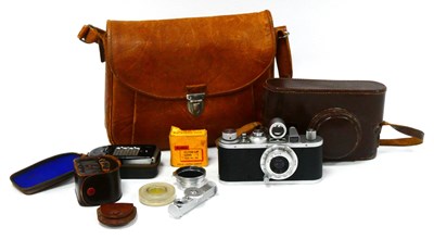 Lot 1216 - A Leica I Ernst Leitz Wetzlar DRP Camera (1942-...