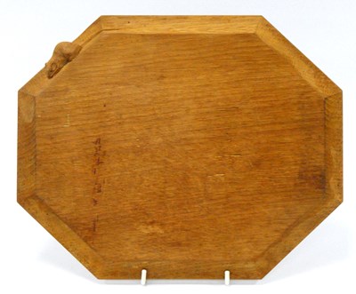 Lot 1234 - A Robert Thompson 'Mouseman' Oak Bread Board,...