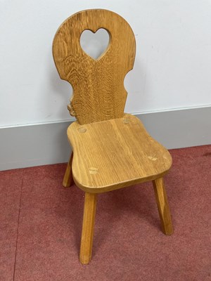 Lot 1442 - A Colin Almack 'Beaverman' Oak Child's Chair,...