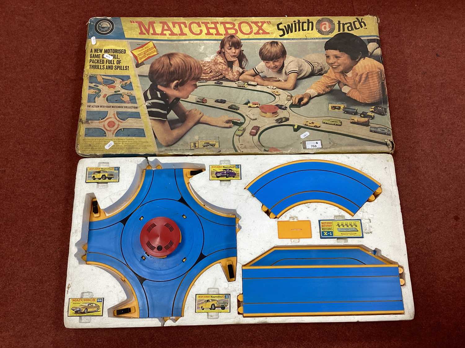 Lot 753 - A Matchbox M-3 Switch A Track Set Comprising