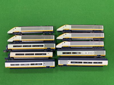 Lot 533 - A quantity of Hornby 00 gauge EuroStar stock,...