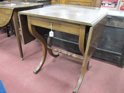 Lot 1560 - An Edwardian Mahogany Inlaid Sofa Table, the...