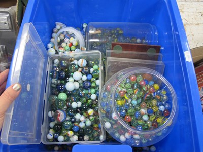 Lot 1096 - Large Quantity of Marbles, including white and...