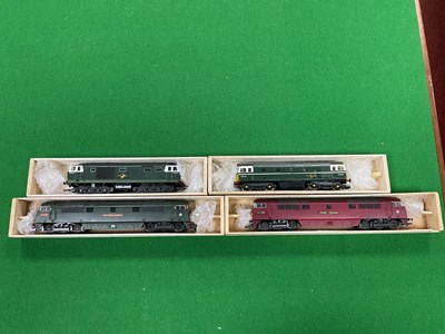Lot 558 - Four 00 gauge BR diesel locomotives: two Lima "...