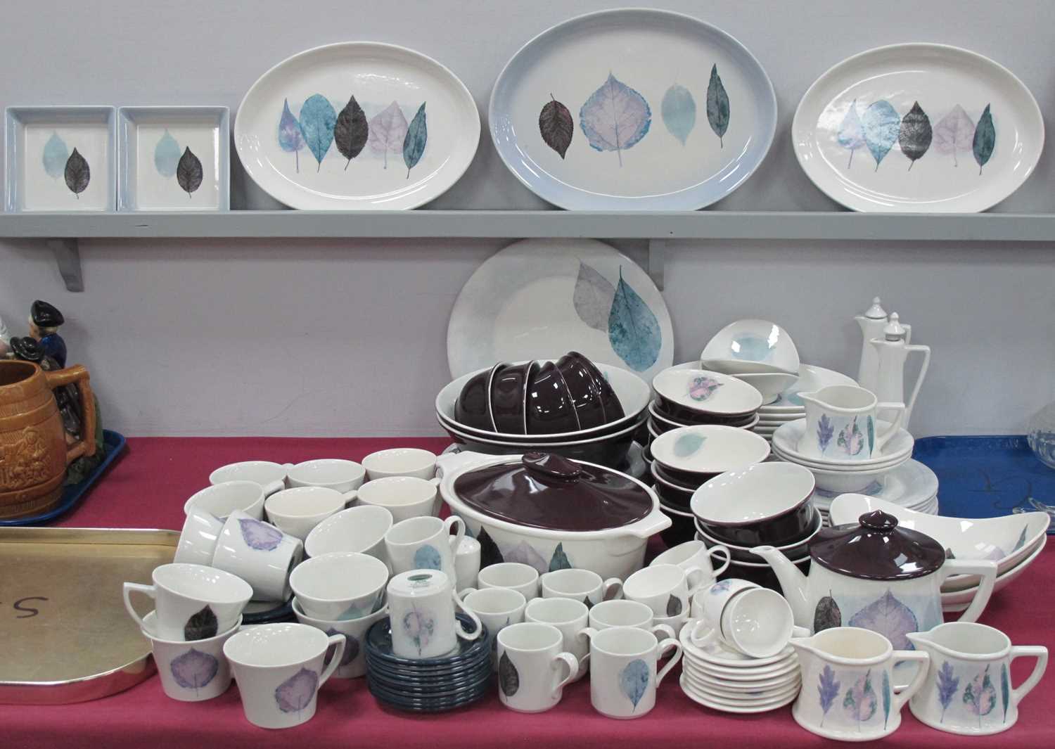 Lot 1164 - Portmeirion 'Dusk' Table Pottery by Jo Gorman,...