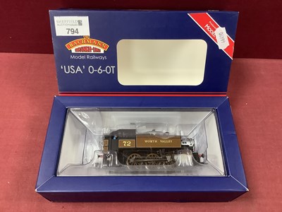 Lot 794 - A boxed Bachmann 00 gauge "USA Tank" ref MR108...