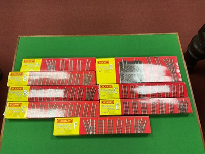 Lot 473 - Eight boxed Hornby 00 gauge Track extension...