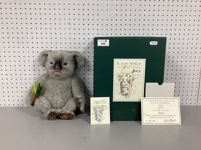 Lot 345 - R.John Wright Dolls, Baby Koala Teddy Bear...