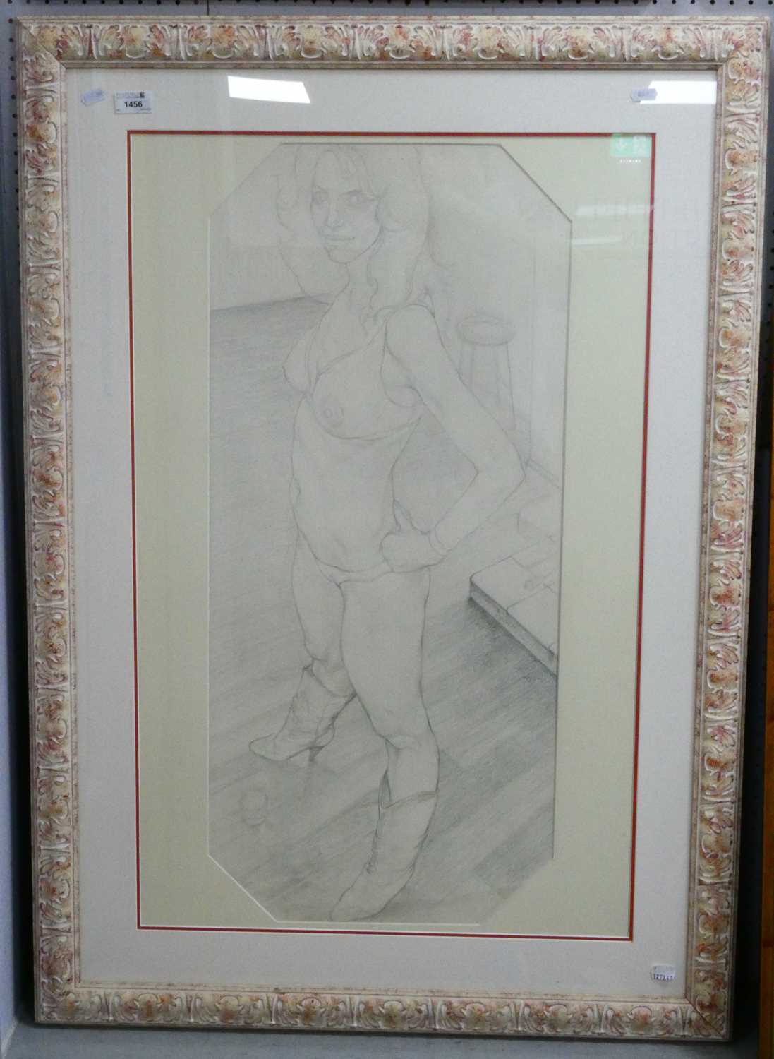 Lot 1456 - Byron Howard, signed pencil drawing of "Louisa"...