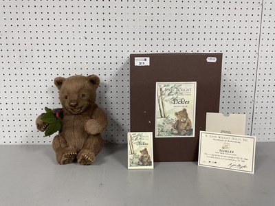 Lot 311 - R. John Wright Dolls, Teddy Bear "Tickles"...