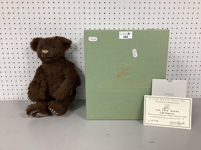Lot 352 - R. John Wright Dolls Teddy Bear "Café Espresso"...