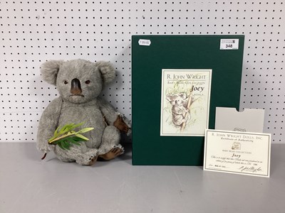 Lot 348 - R.John Wright Dolls, Baby Koala Teddy Bear...