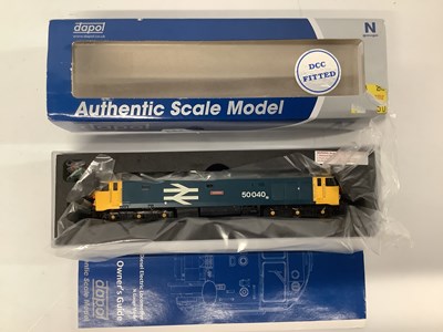 Lot 895 - A boxed Dapol N gauge Class 50 locomotive...