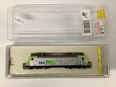 Lot 893 - A boxed Minitrix N gauge "BLS Cargo" (Swiss)...