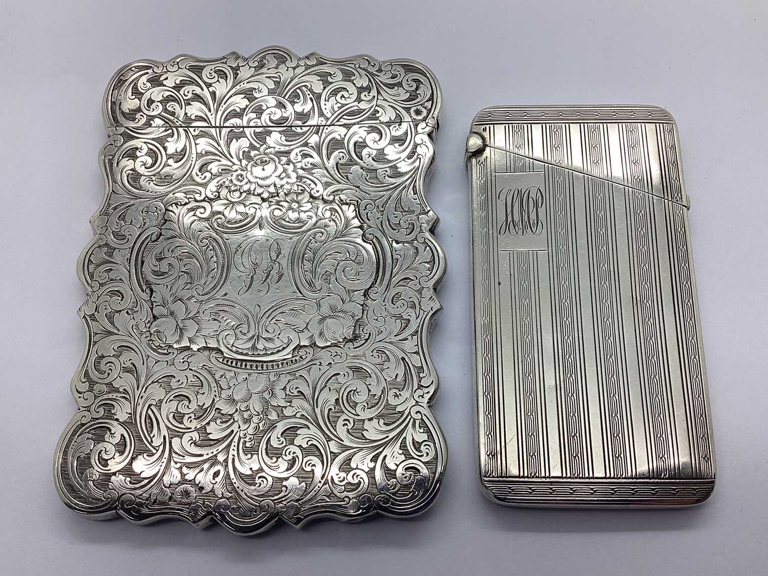 Lot 43 - A Victorian Hallmarked Silver Card Case, T&P,...