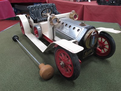 Lot 555 - A Mamod Live Steam SA1 Steam Roadster, signs...