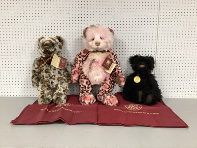 Lot 333 - Three Jointed Charlie Bears. Comprising of...