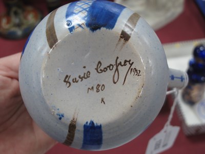 Lot 1202 - Susie Cooper Pottery Jug, 1932 M80 K with blue...