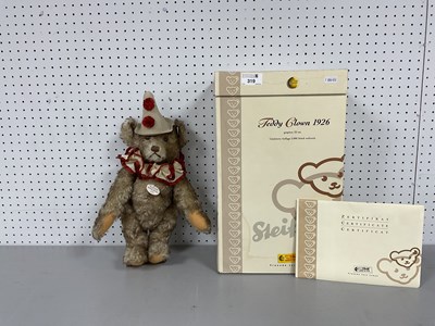 Lot 319 - A Modern Steiff Jointed Bear, "Teddy Clown"...