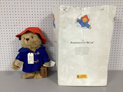 Lot 360 - A Modern Steiff Paddington Bear #354250. With...