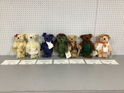 Lot 334 - A Full Set Of Seven Steiff Bears From The...